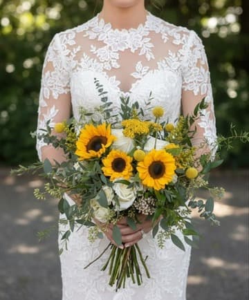 Flower arrangement photo with a clean digital backdrop
