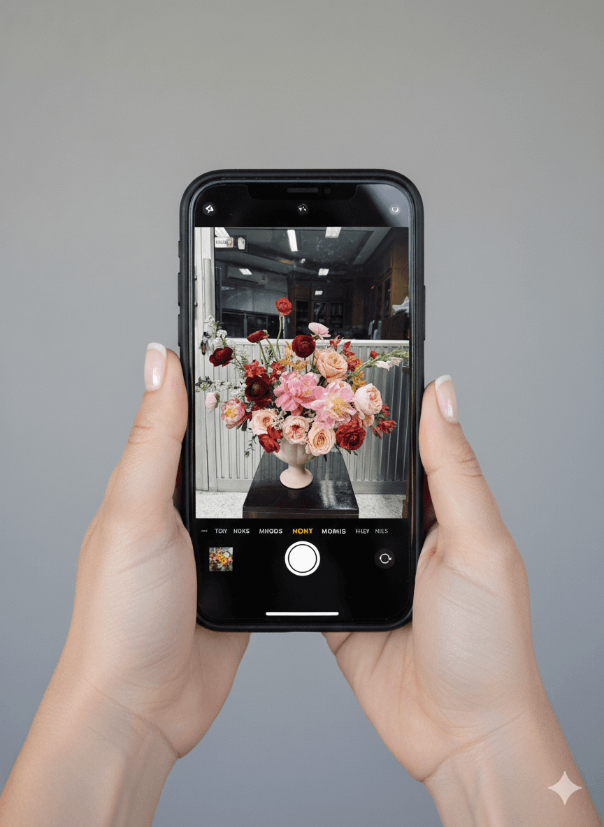 Snap a pic of your arrangement.